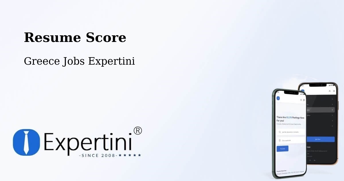 Resume Score & Job Description Match Tool – Lófos - Greece Jobs Expertini